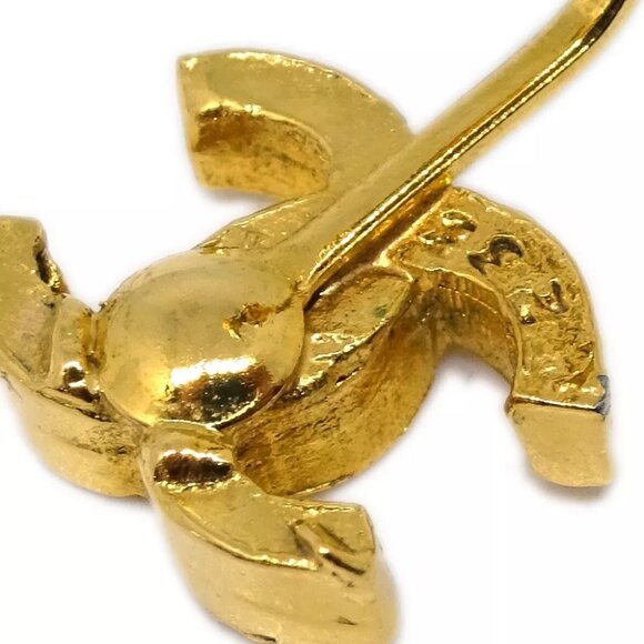 Chanel CC Earrings Clip-On Gold - Picture 4 of 4